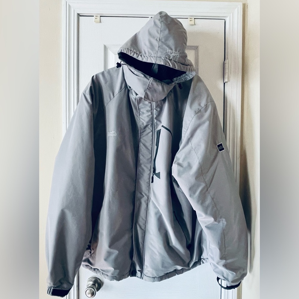 Pooluly Men's XXL Ski Jacket with Hood and Lined with Faux Fur